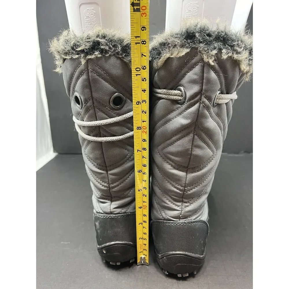 Columbia Women's Minx Mid Iii Snow Boot - Ti Grey Steel/Grey Ice Faux Fur Size 6